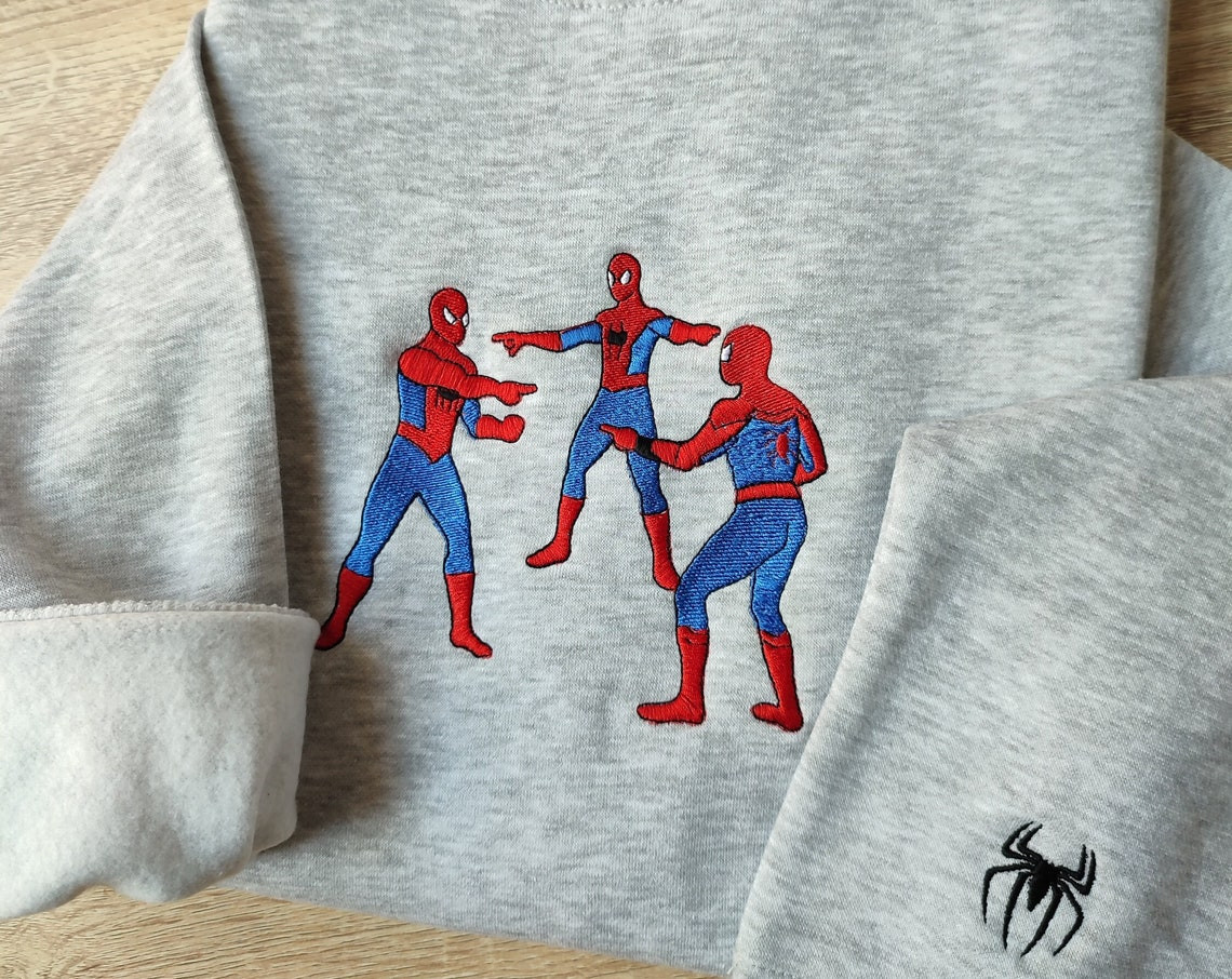 Embroidered Comic Characters Embroidered Sweatshirt Embroidered Hoodie Embroidered T Shirt