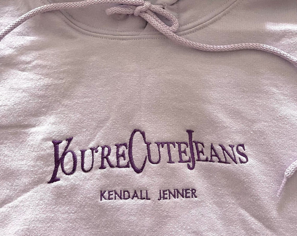 Youre Cute Jeans Kendal Jenner Orchid Hoodie