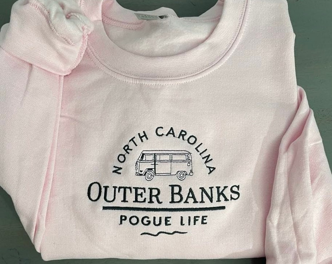 Outer Banks Embroidered Sweatshirt Outer Banks North Carolina