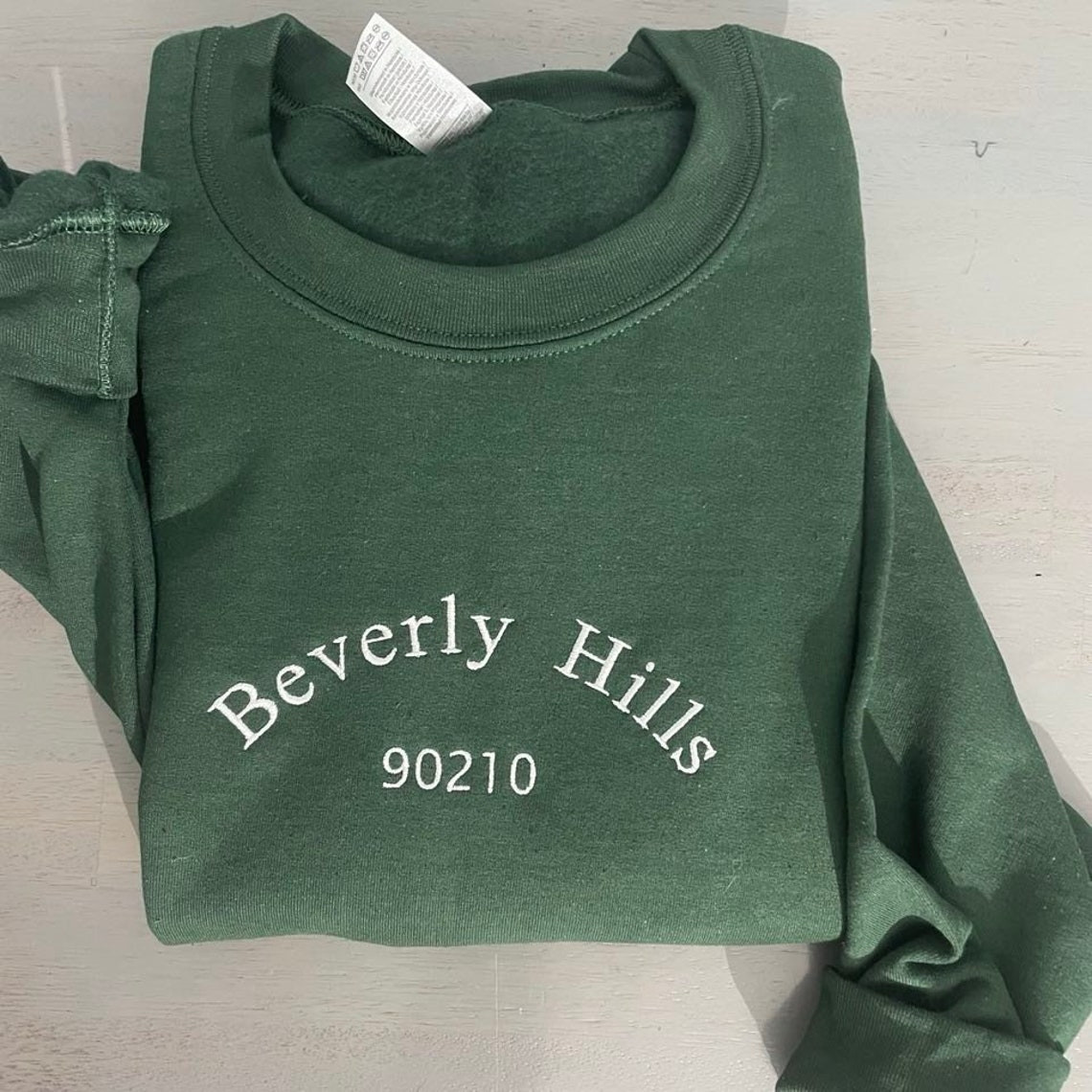 Beverly Hills Embroidered Sweatshirt Beverly Hills Embroidered Crewneck Beverly Hills