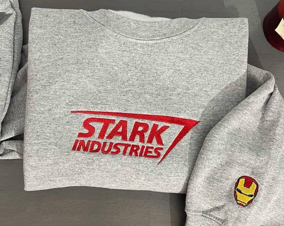 Stark Industries Embroidered Sweatshirt Custom Embroidery