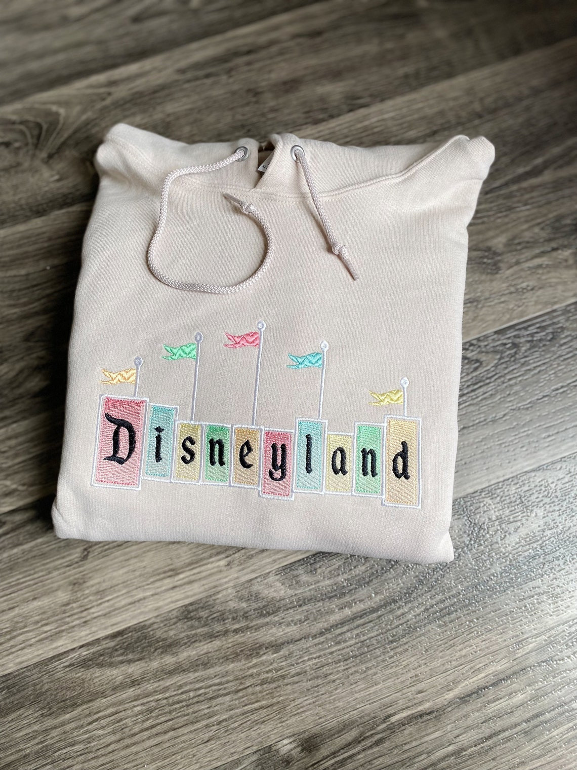 Disneyland Embroidered Sweatshirt Disney Embroidered Crewneck Hoodie