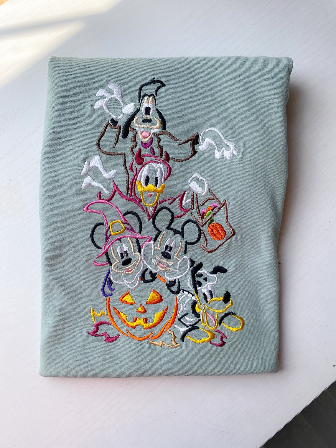 Mickey And Friends Halloween Embroidered Shirt Disney Halloween Embroidered Shirt Mnsshp Shirt