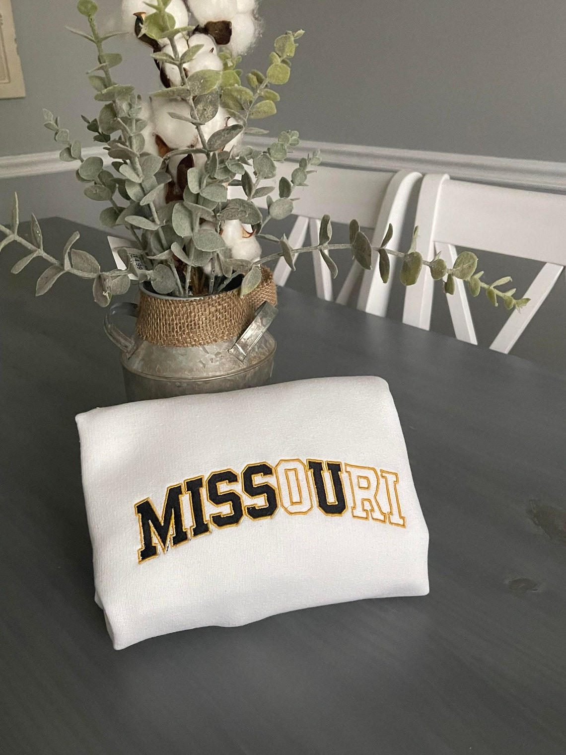 Embroidered Missouri Crewneck