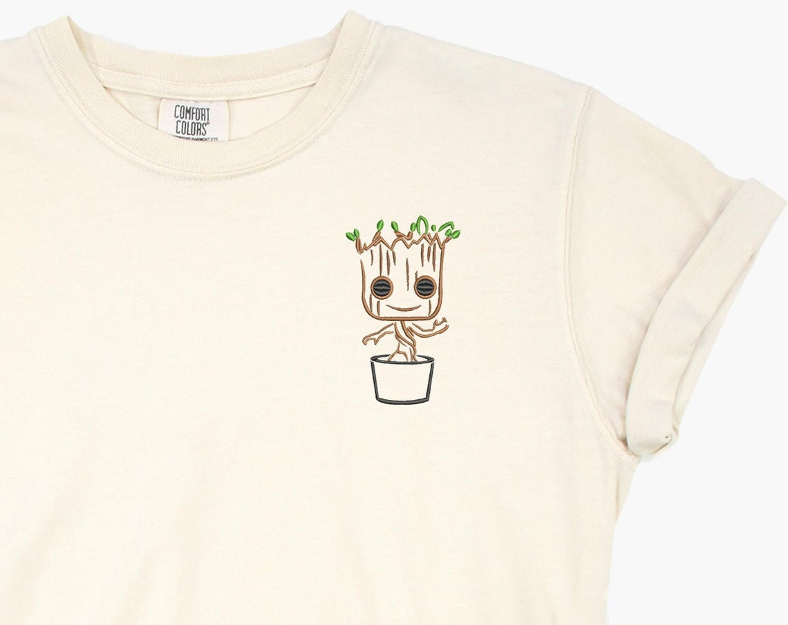 Guardians Embroidered Tshirt Epcot Shirt Groot T Shirt Disney Shirt Disney Tshirt Womens Disney Shirt