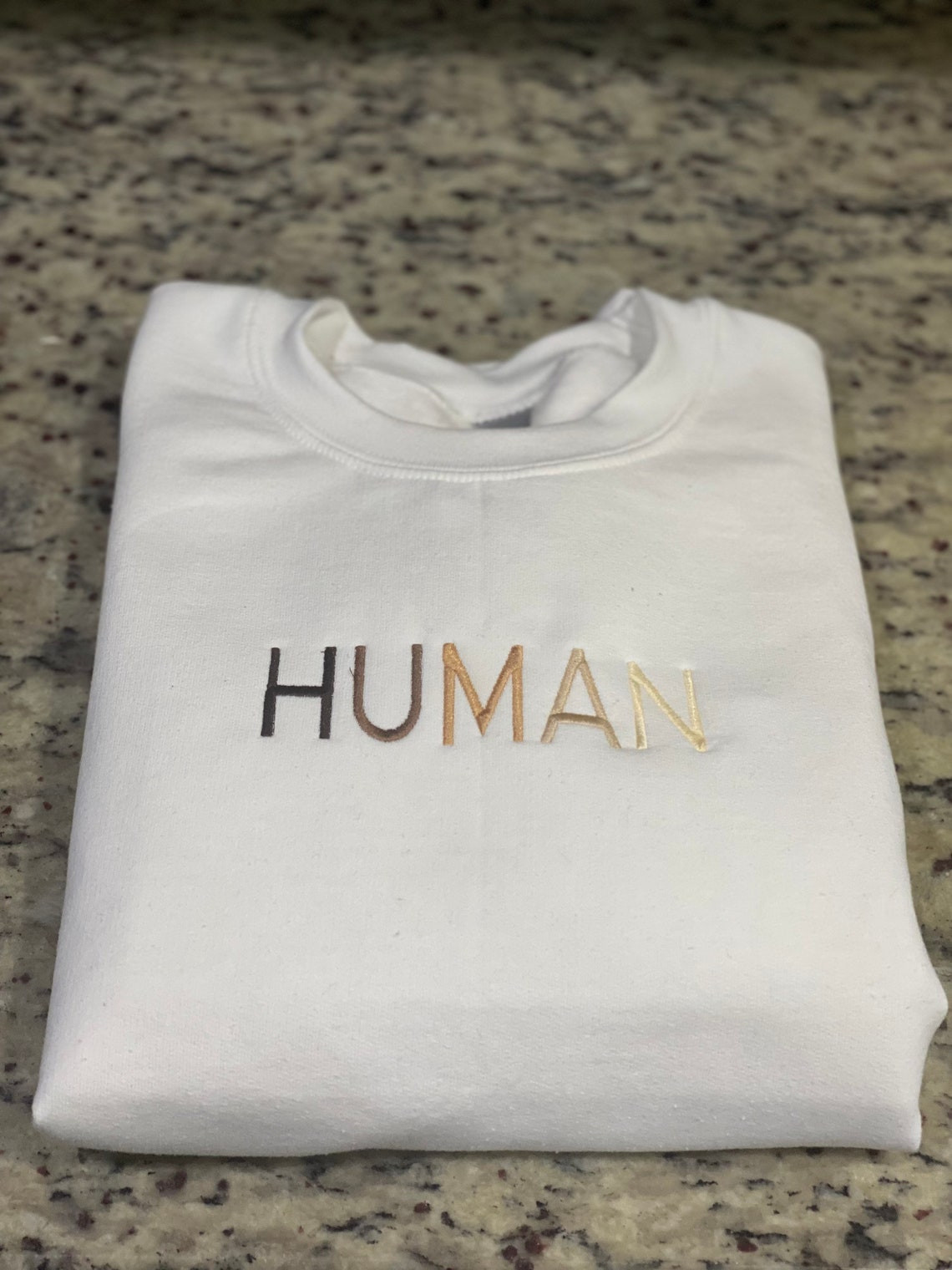 Human Embroidered Crewneck