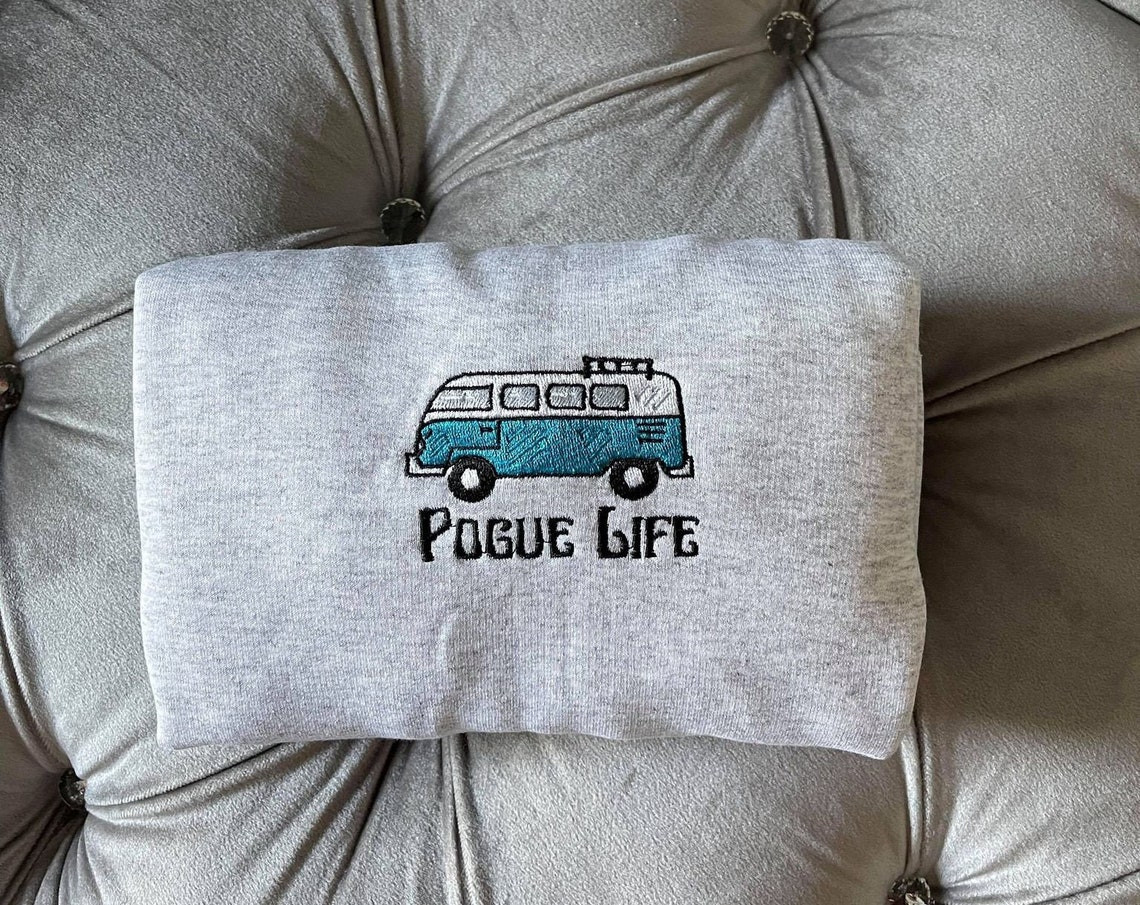 Vintage Pogue Life Embroidered Sweatshirt