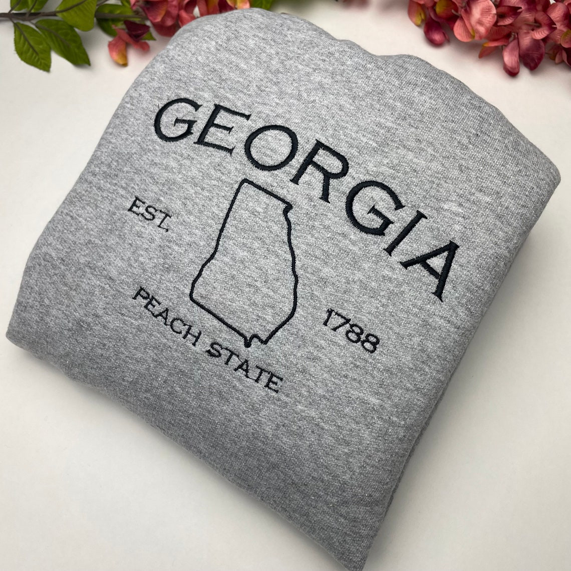 Georgia Embroidered Sweatshirt Georgia T Shirt And Sweatshirt