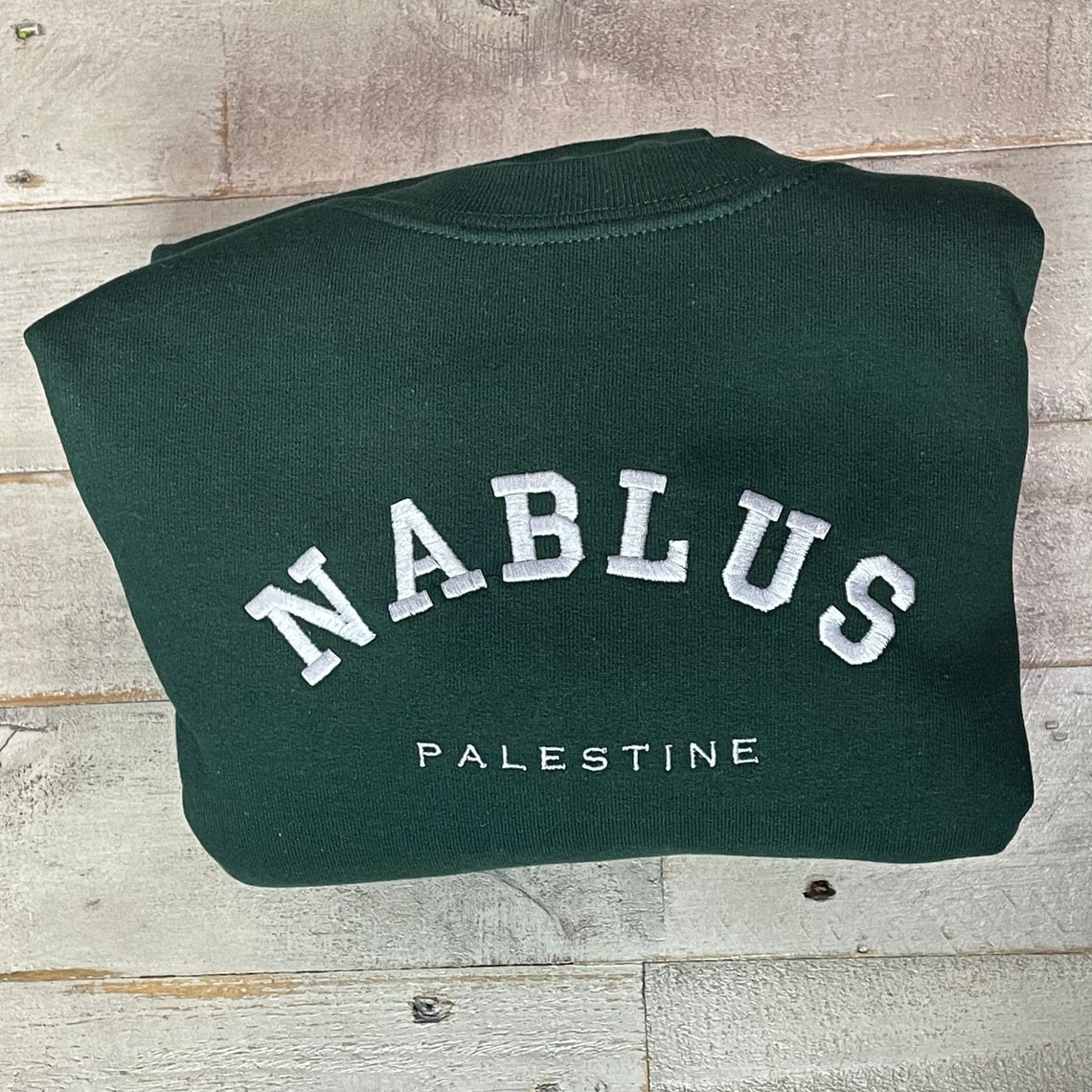 Nablus Palestine Embroidered Sweater Palestinian Coordinates Shirt