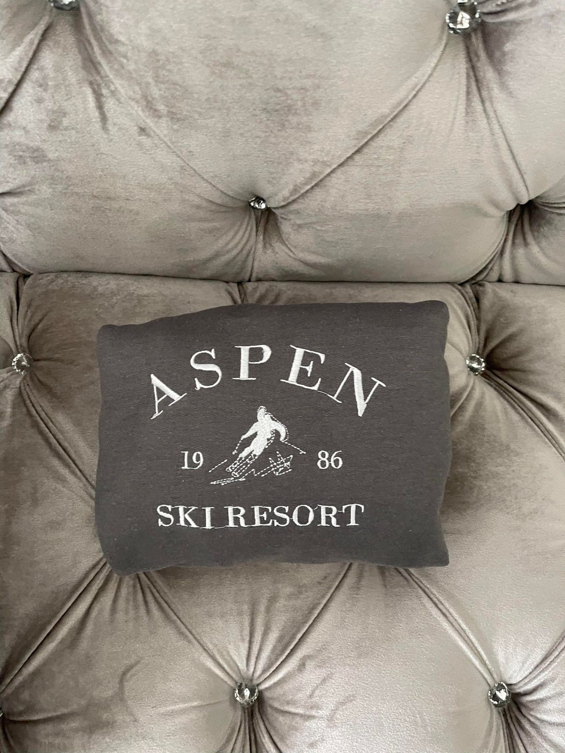 Aspen Ski Resort Embroidered Sweatshirt