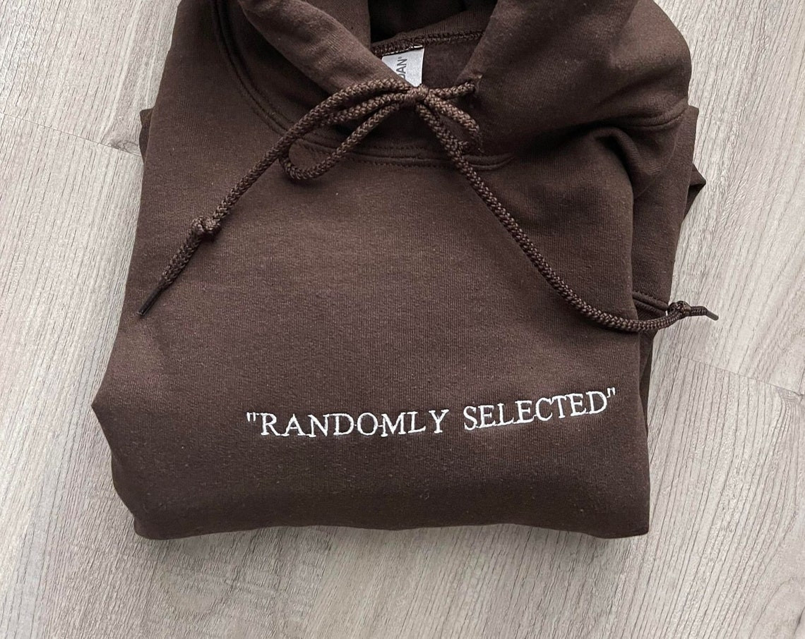 Embroidered Randomly Selected Hoodie