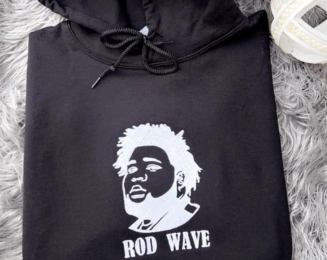 Custom Rod Wave Embroidered Hoodie