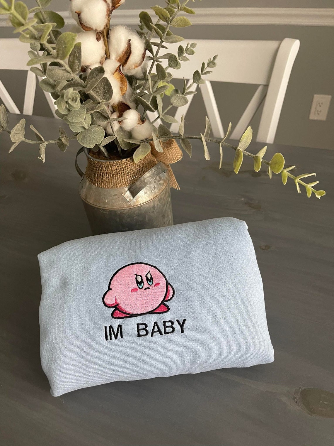 Kirby Im Baby Embroidered Sweatshirt