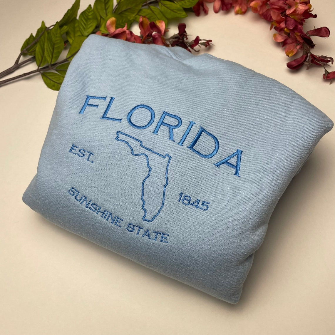 Flordia Embroidered Sweatshirt Flordia T Shirt And Sweatshirt