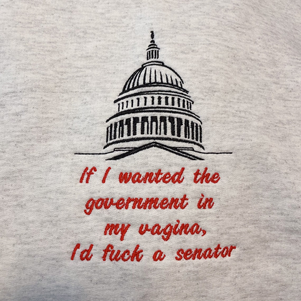 Pro Choice Embroidered Crewneck Sweatshirt