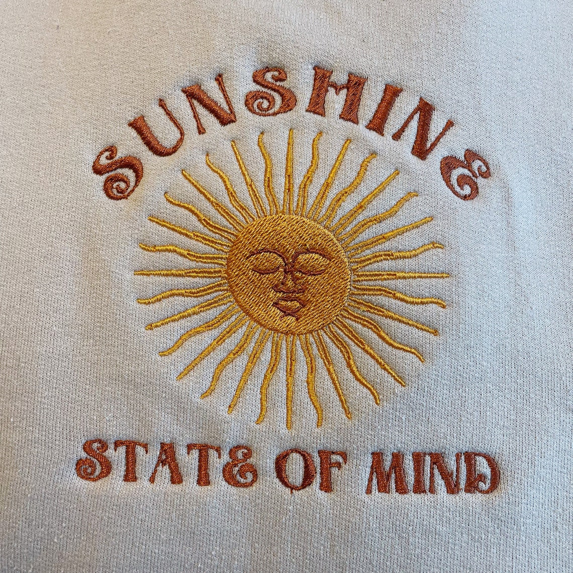 Sunshine State Of Mind Embroidered Crewneck Sweatshirt