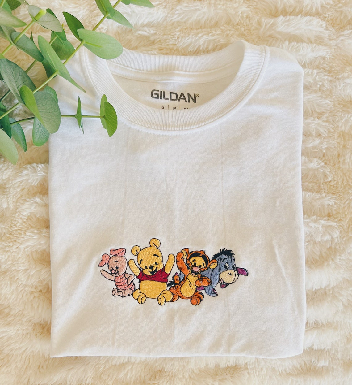 Baby Pooh And Friends Embroidered Tee