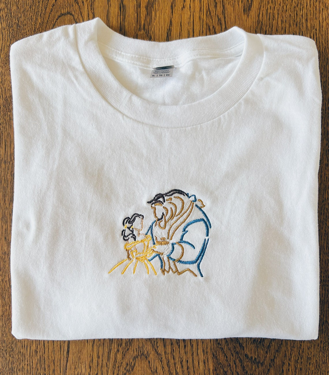 Beauty And The Beast Embroidered Tee