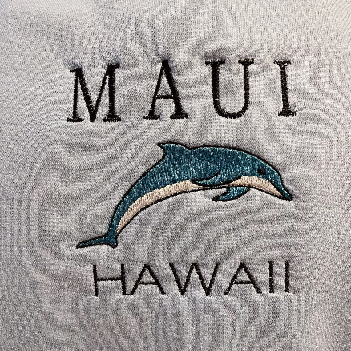 Maui Hawaii Embroidered Crewneck Sweatshirt