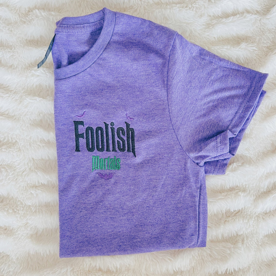 Haunted Mansion Foolish Mortals Embroidered Tee