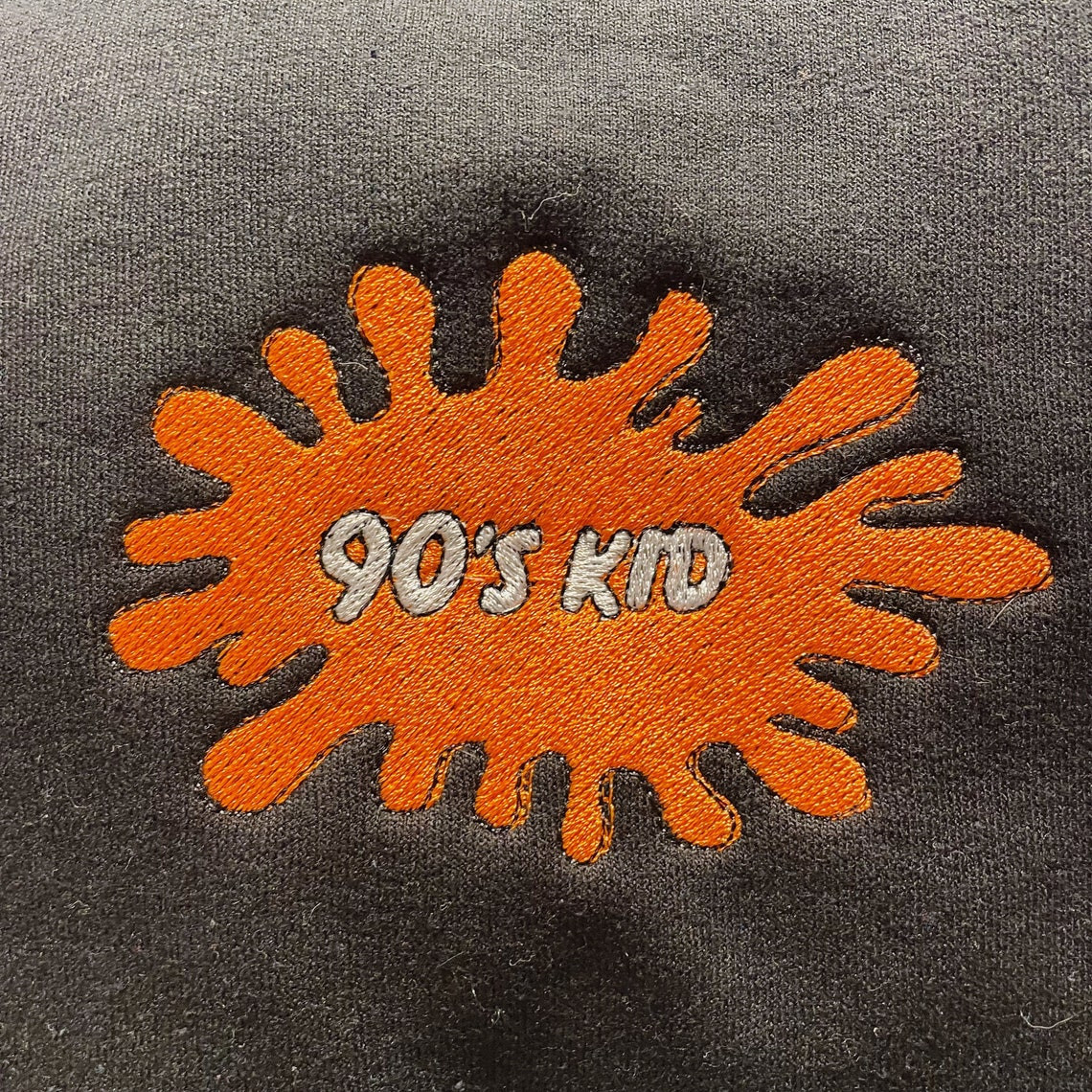 90S Kid Nickelodeon Inspired Embroidered Crewneck Sweatshirt