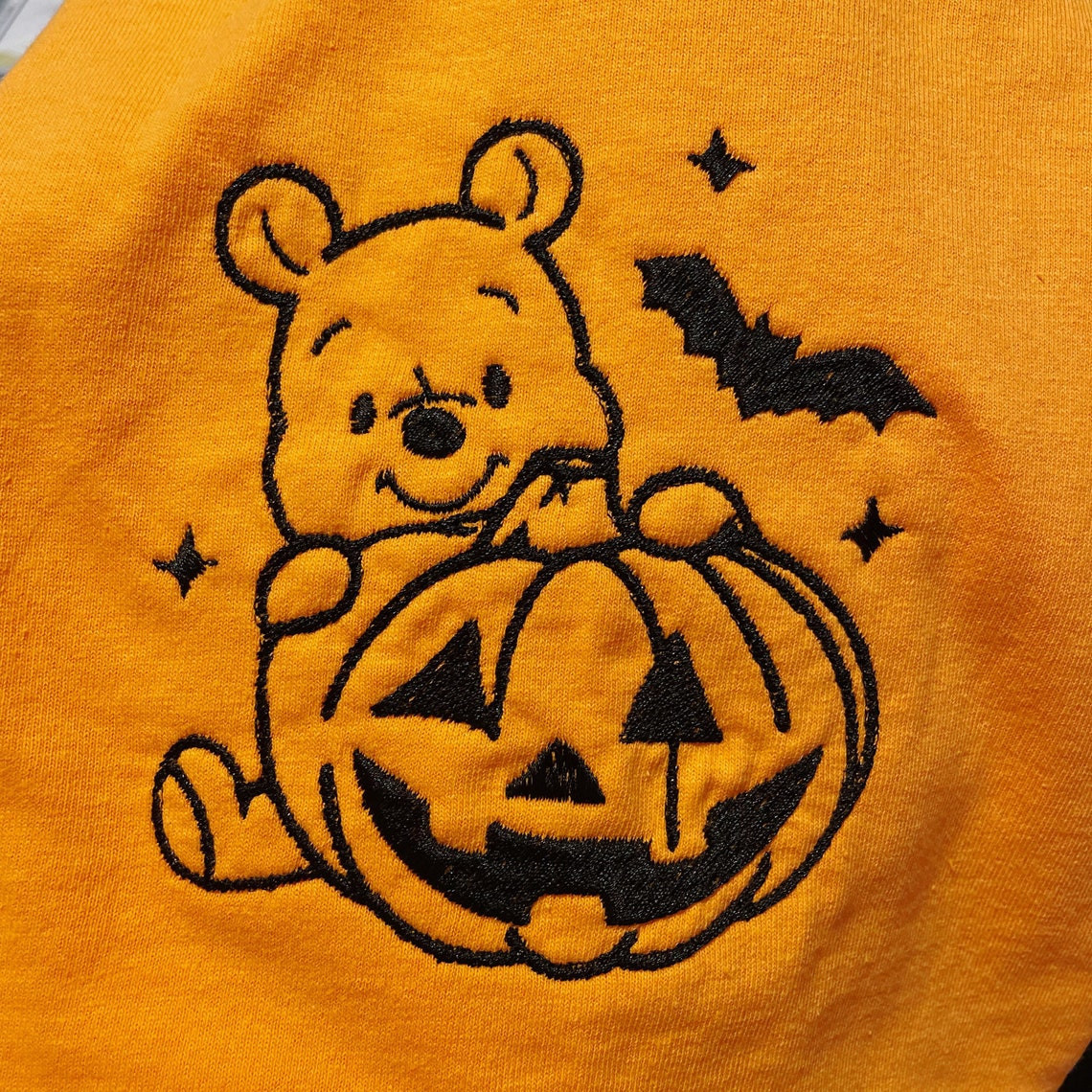 Halloween Bear Embroidered T-Shirt