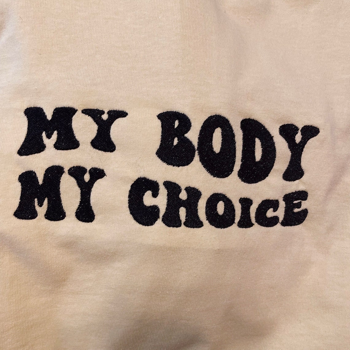 My Body My Choice Embroidered Tee