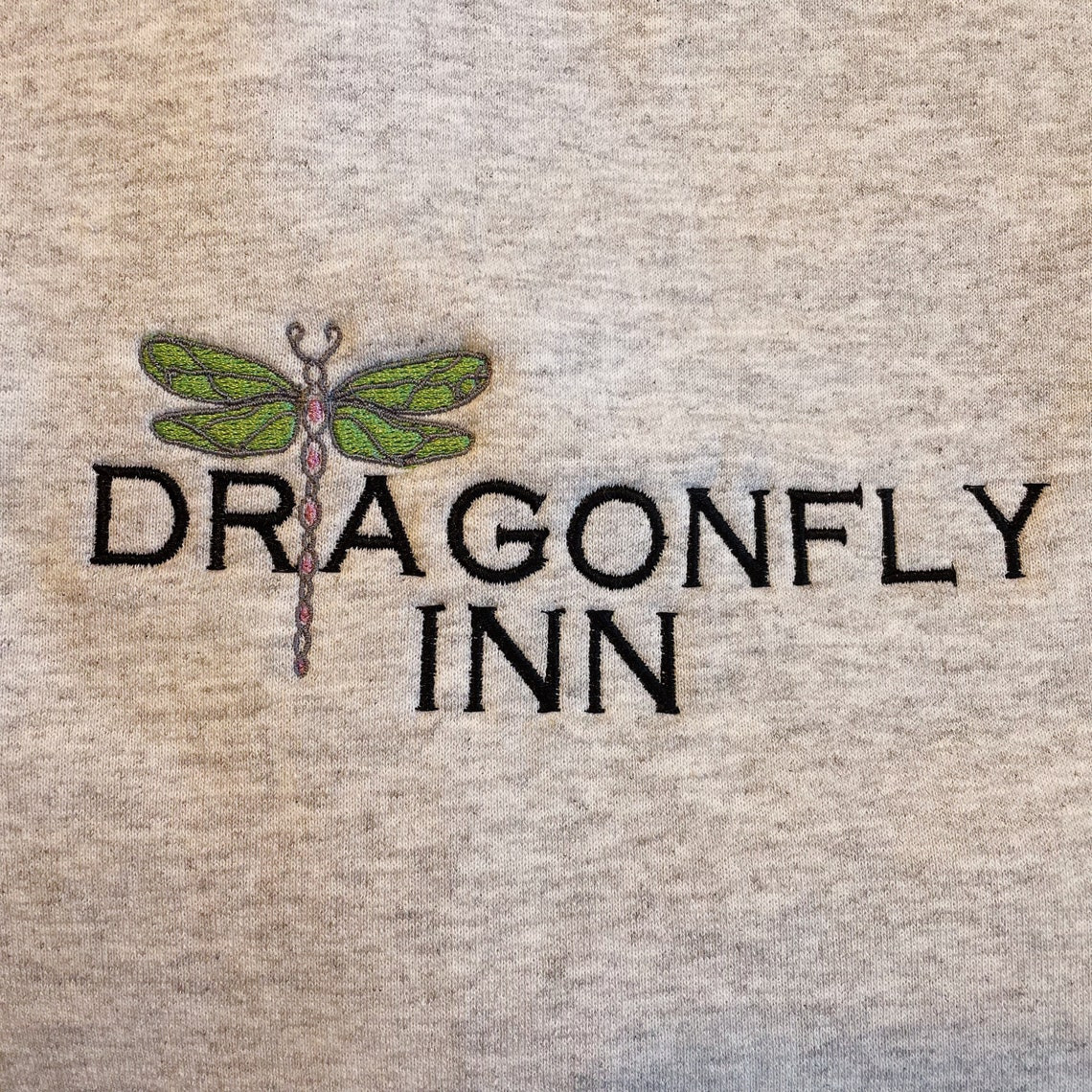 Gilmore Girls Inspired Dragonfly Inn Embroidered Crewneck Sweatshirt