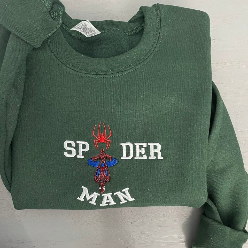 Embroidered Spiderman No Way Home Sweatshirt For Women