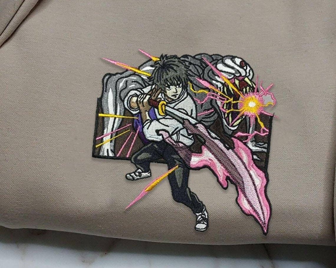 Embroidery Sweatshirt Embroidered Sweatshirt Sweater Anime Shirt Embroidered Sweatshirt Embroidered Shirt Embroidery Anime Ejuju102