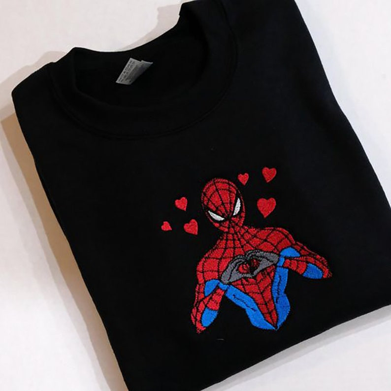 Spiderman Embroidered Sweatshirt