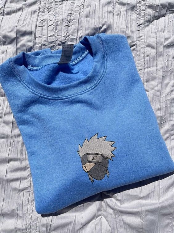 Ninja Face Embroidered Sweatshirt