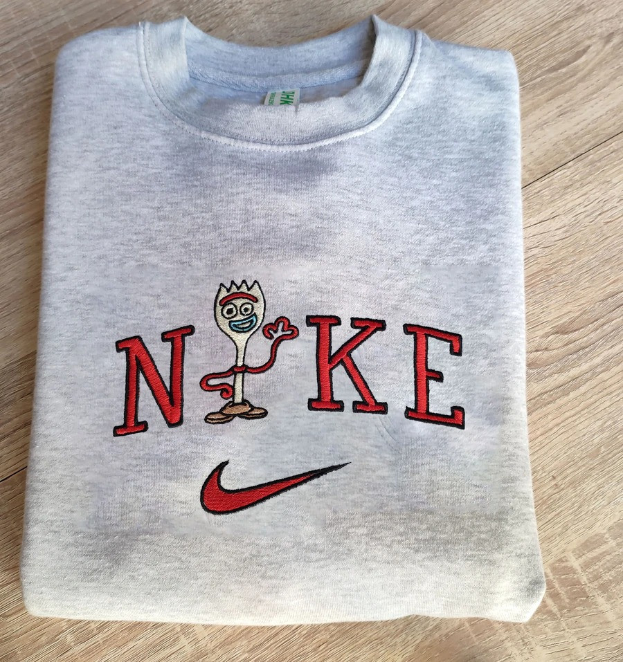 Embroidered Cute Fork Movie Inspiration Sweatshirt