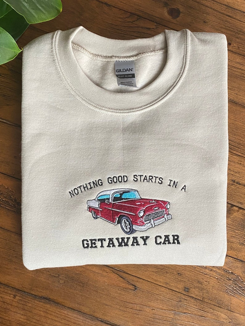 Taylor Swift Reputation Getaway Car Embroidered Sweatshirt