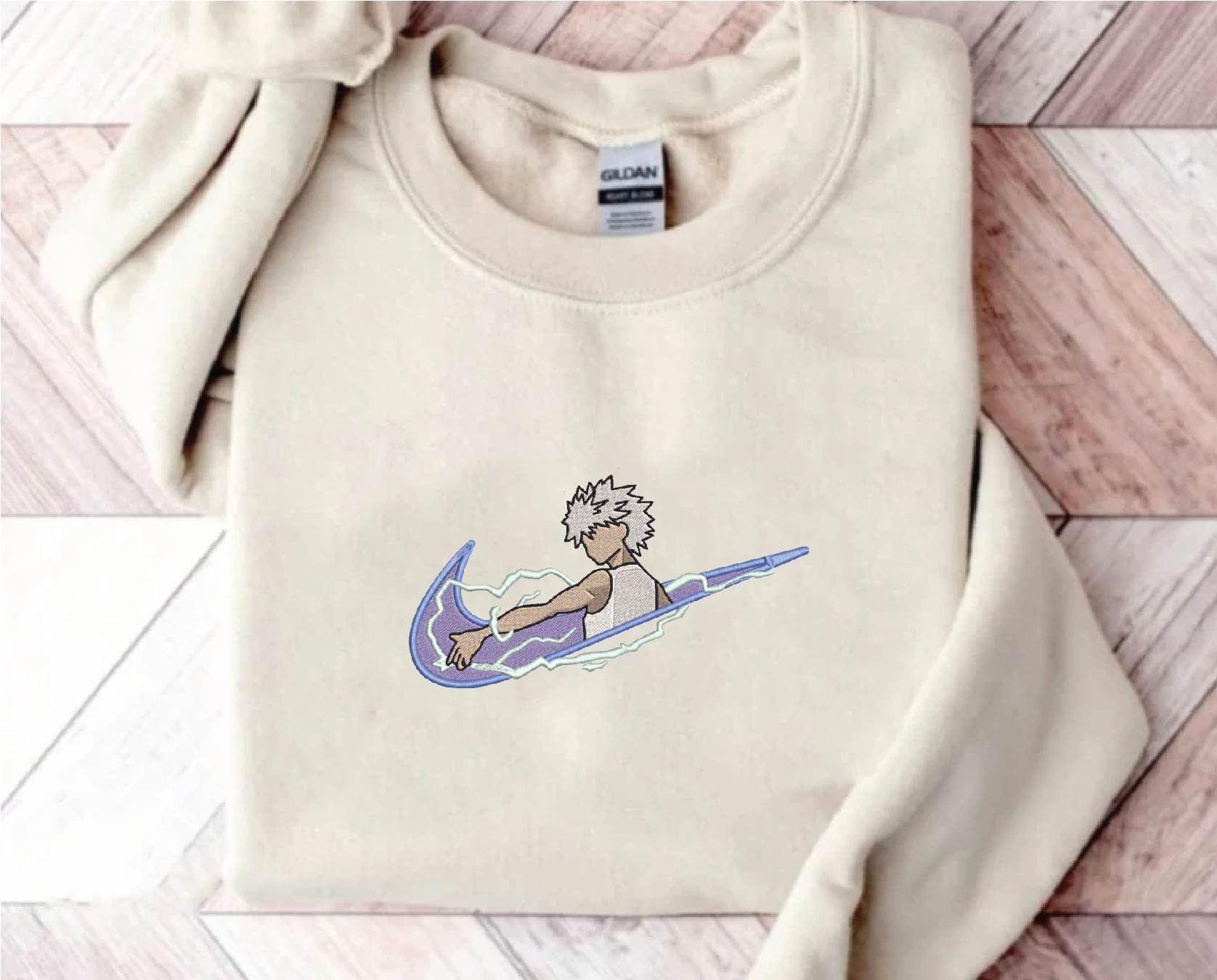 Anime Embroidered Sweatshirt