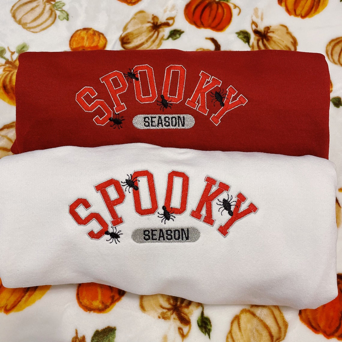 Spooky Season Embroidered Crewneck Sweatshirt