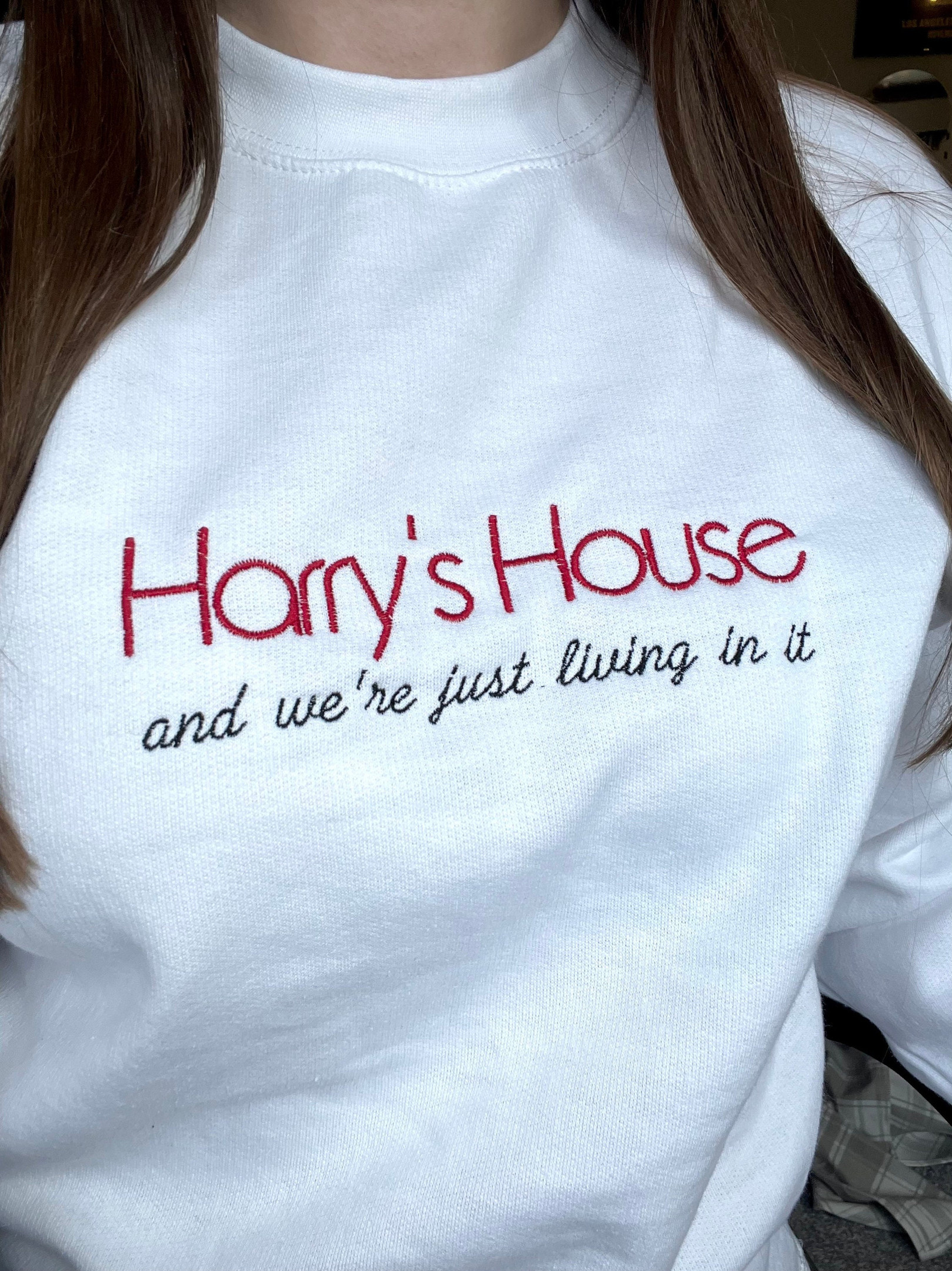 Embroidered Harrys House Crewneck Sweatshirt