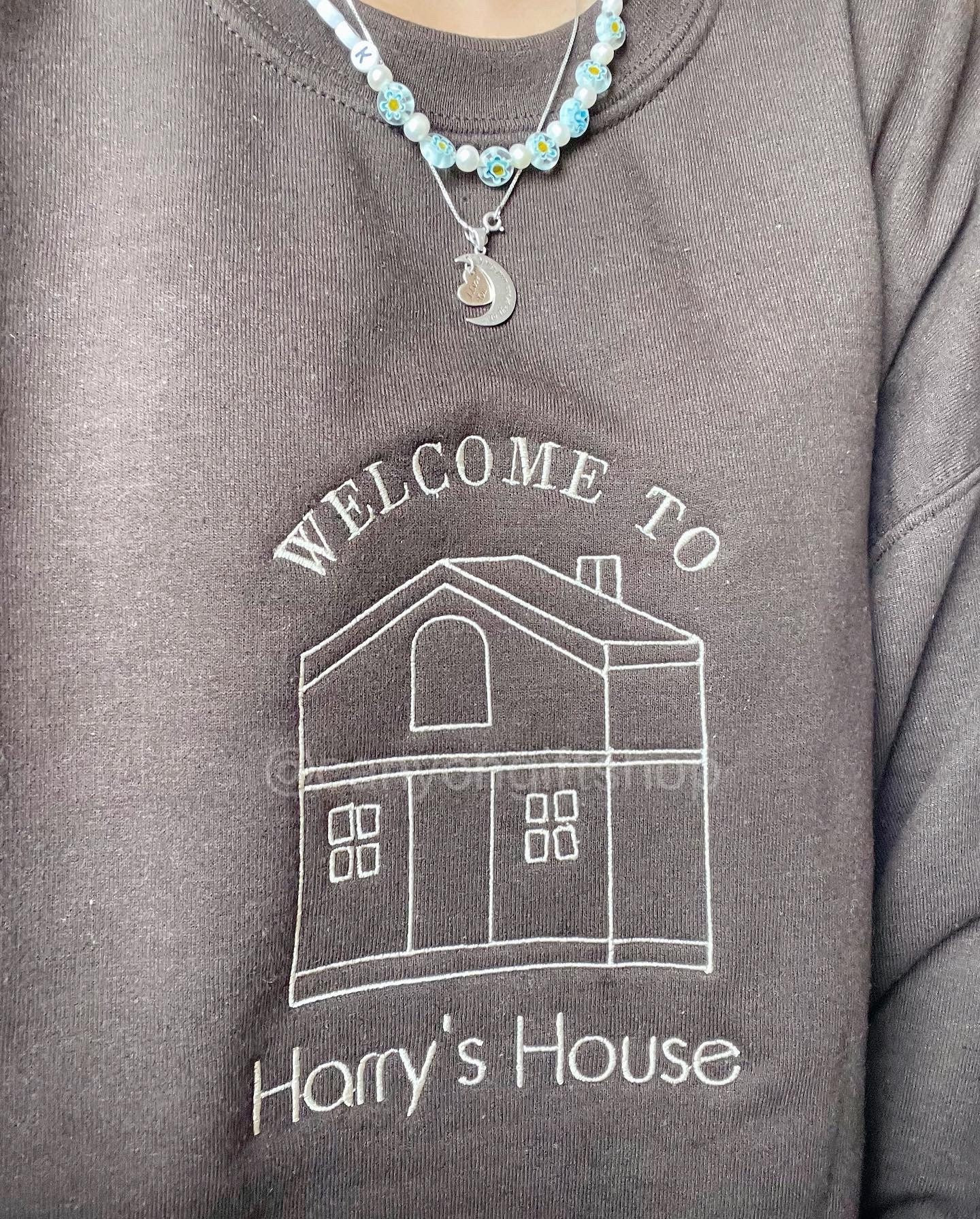 Harrys House Harry Styles Embroidered Crewneck Sweatshirt