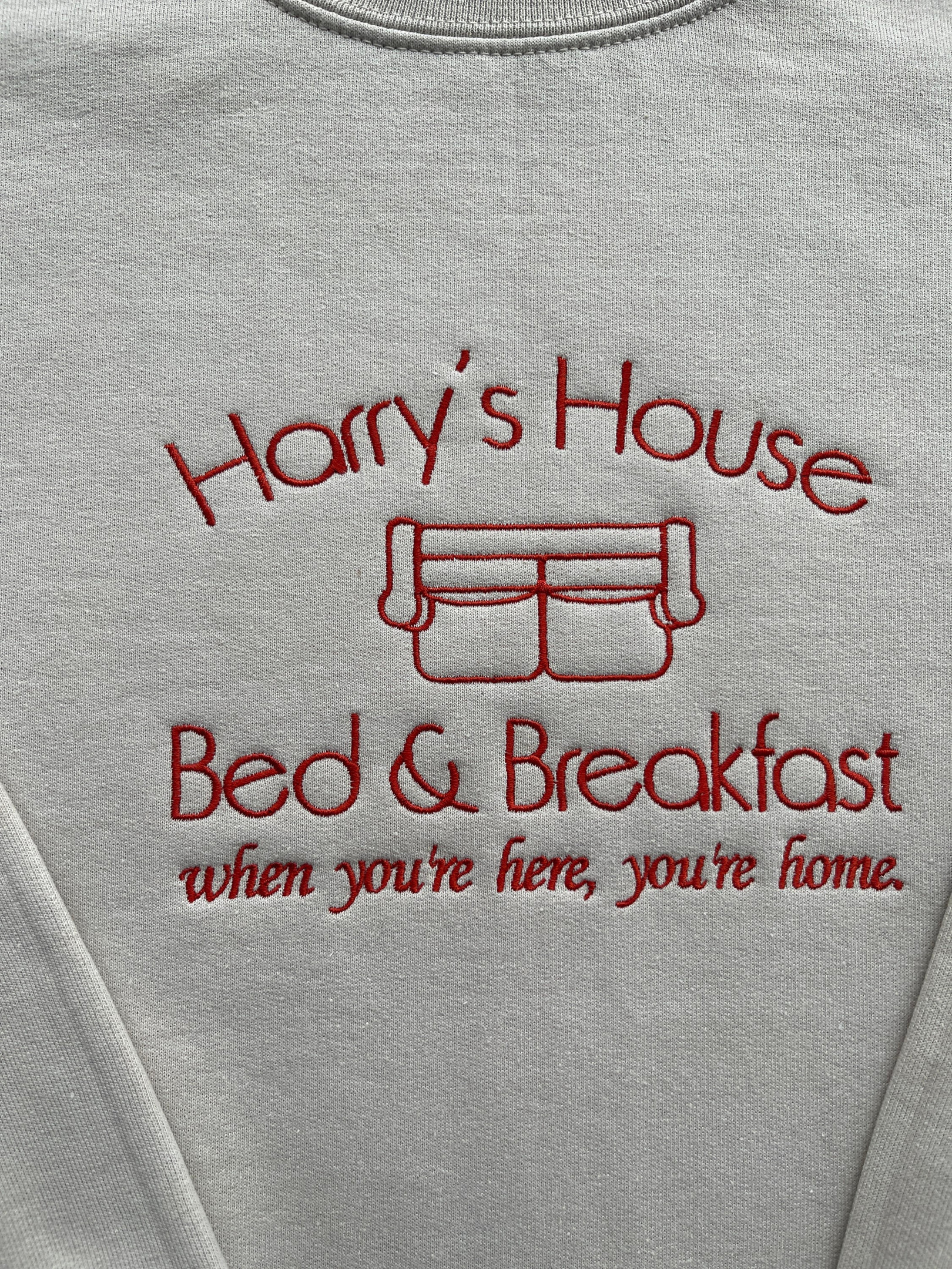 Bed Breakfast Harrys House Embroidered Sweatshirt