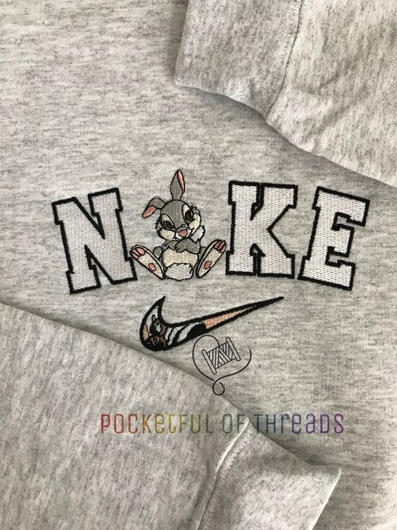 Disney Bambi Nike Embroidered Shirt