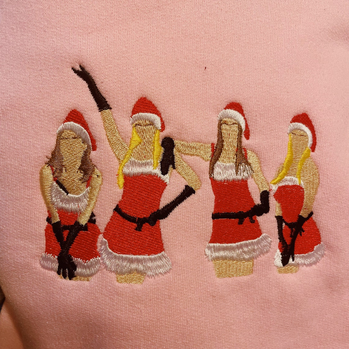 Inspired Jingle Bell Rock Mean Girls Embroidered Hoodie