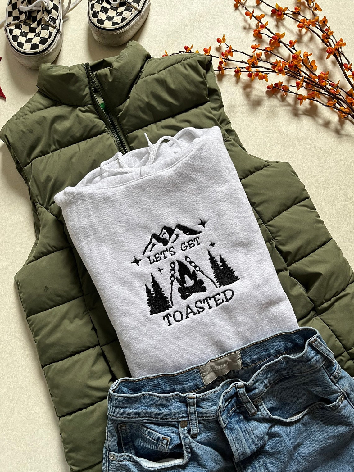 Lets Get Toasted Embroidered Hoodie