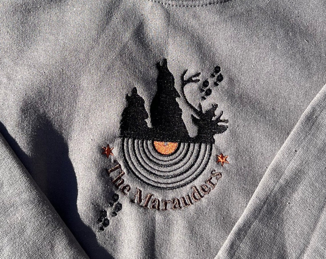 Marauders Inspired Embroidered Crewneck