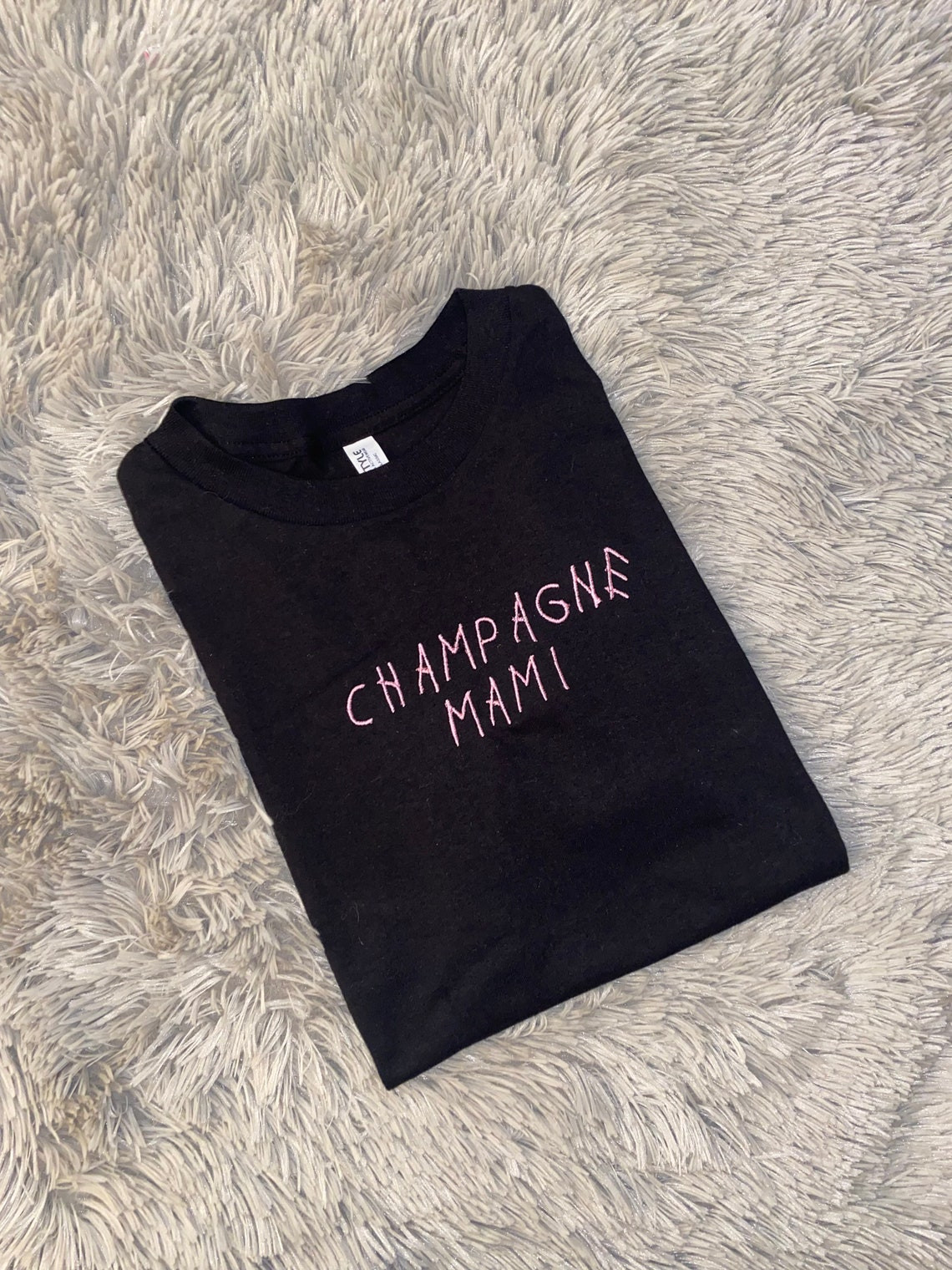 Champagne Mami Embroidered Sweatshirt Embroidered Crewneck Embroidered Sweatshirt Drake Apparel Drake Crewneck Champagne Papi