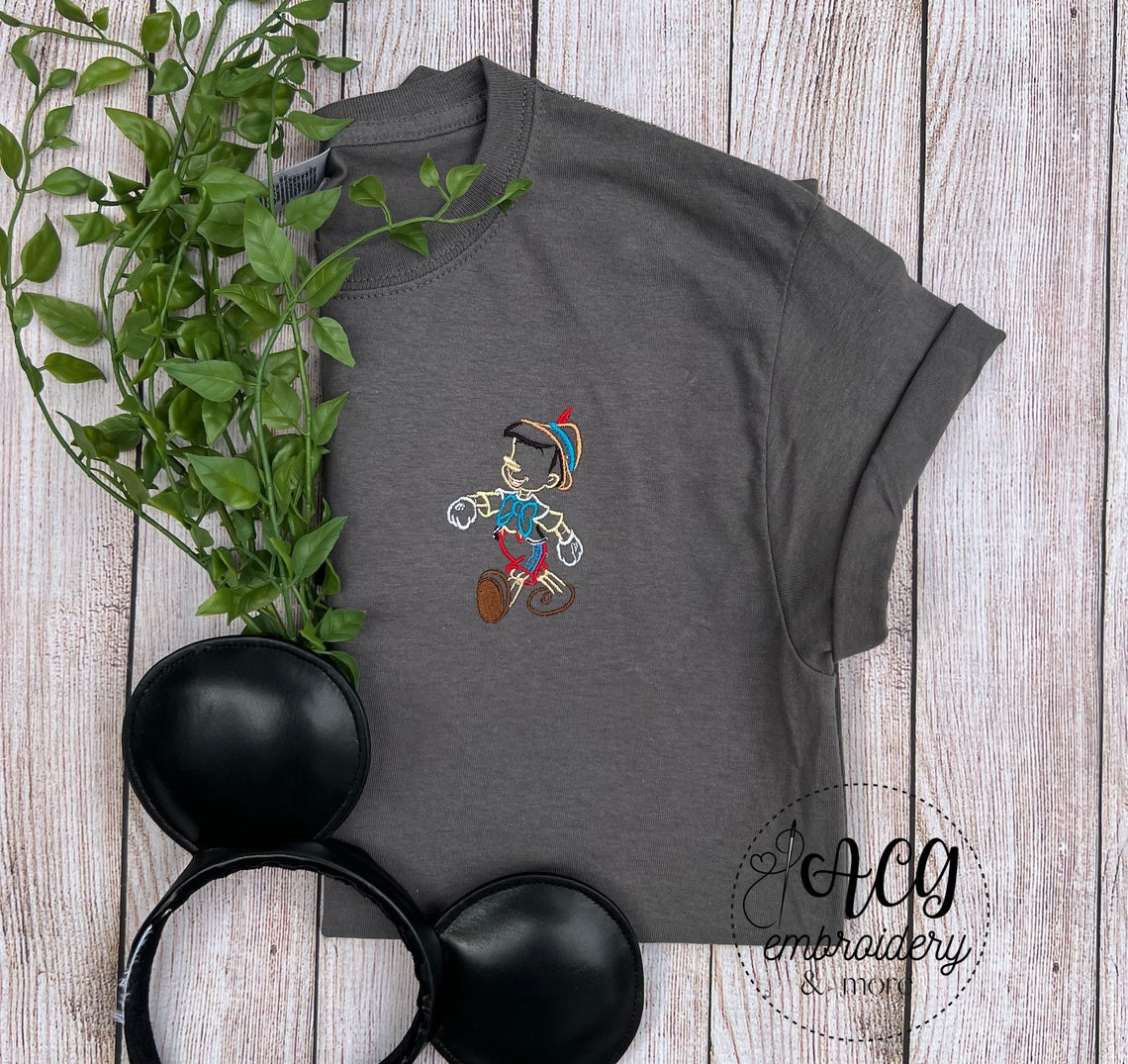 Pinocchio Embroidered T-Shirt