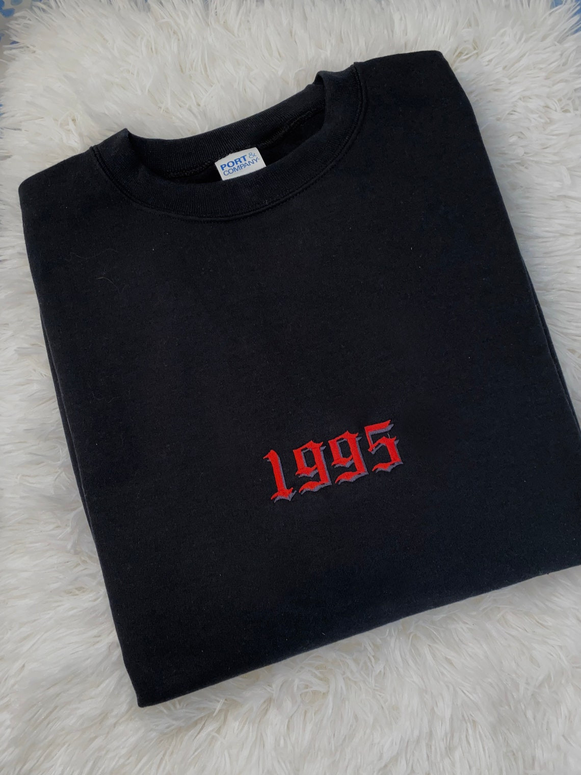 Birth Year Embroidered Sweatshirt Embroidered Crewneck Embroidered Sweatshirt Birth Year Apparel Tpwk Apparel Affirmations