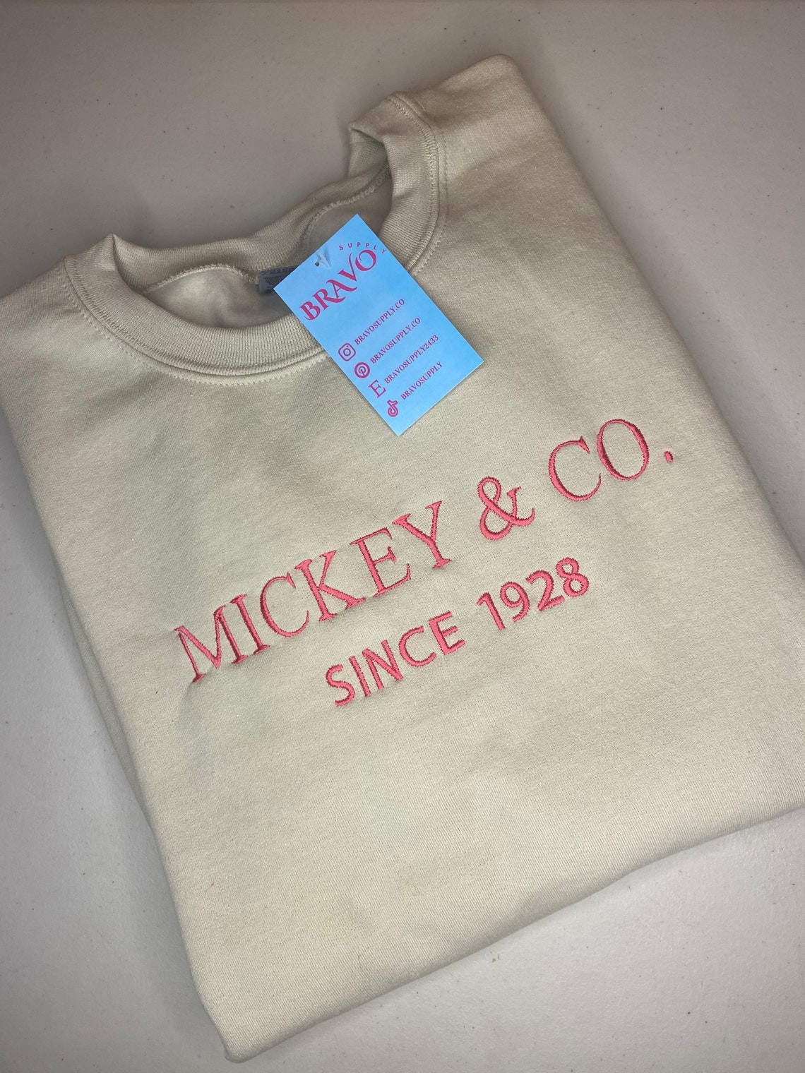 Mickey And Co Embroidered Sweatshirt Disney Crewneck Disney Embroidery Disneyland Disney World Mickey Mouse Apparel Mickey Disney