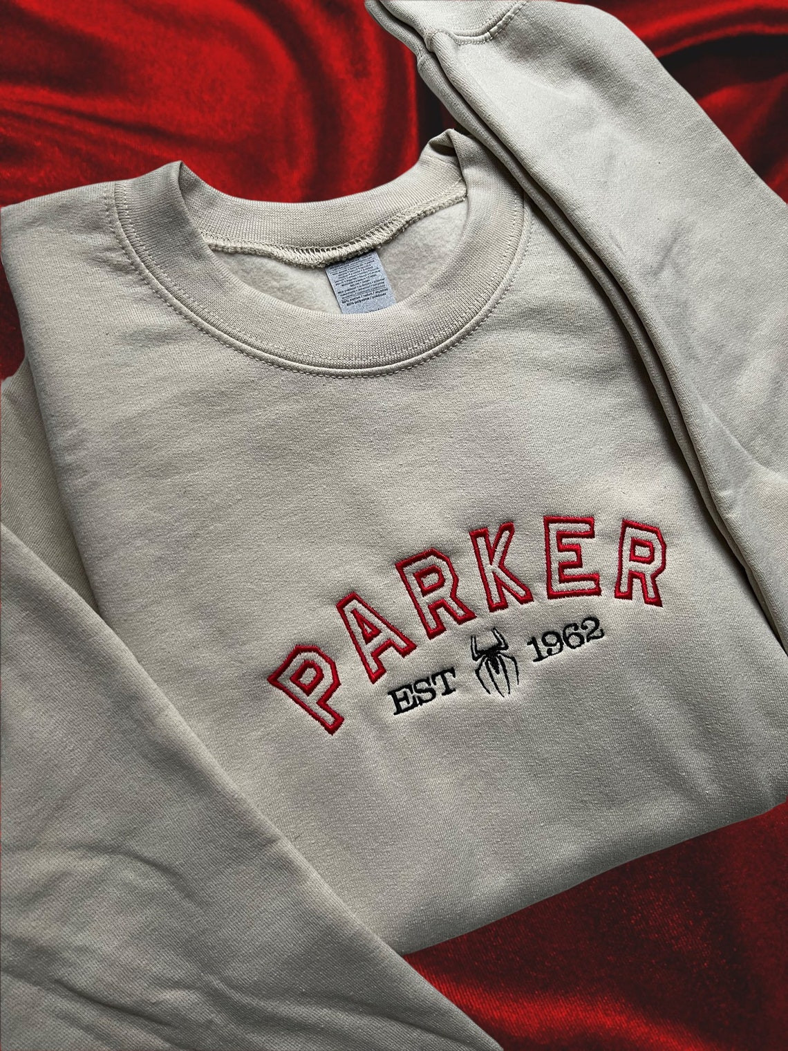 Spider Parker Est 1962 Embroidery Sweatshirt