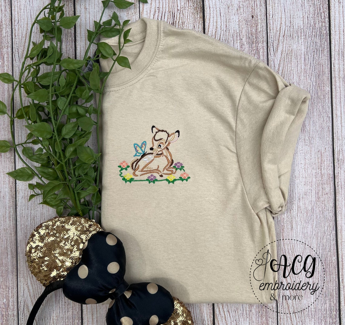 Bambi Embroidered T-Shirt