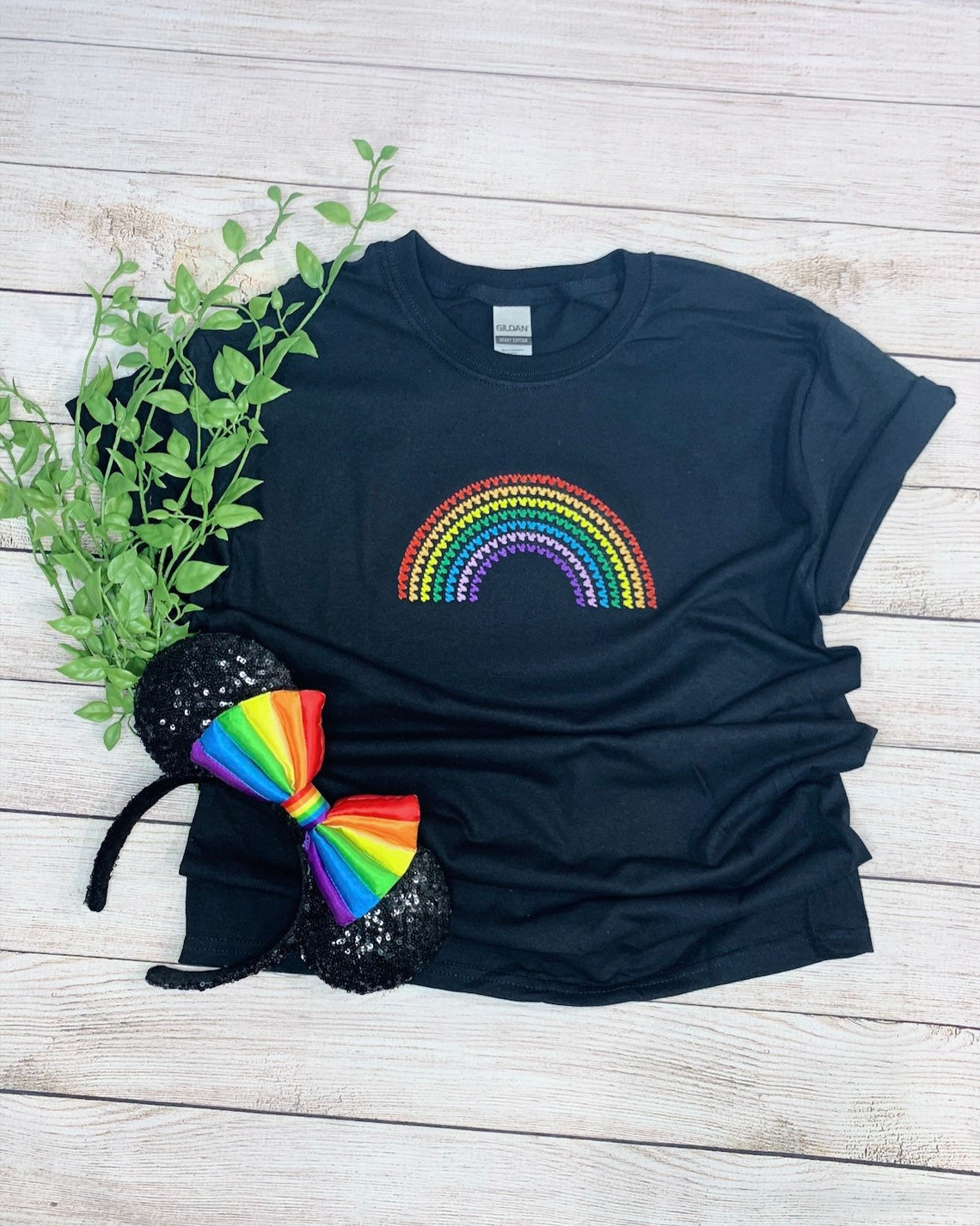 Pride Rainbow Embroidered T-Shirt